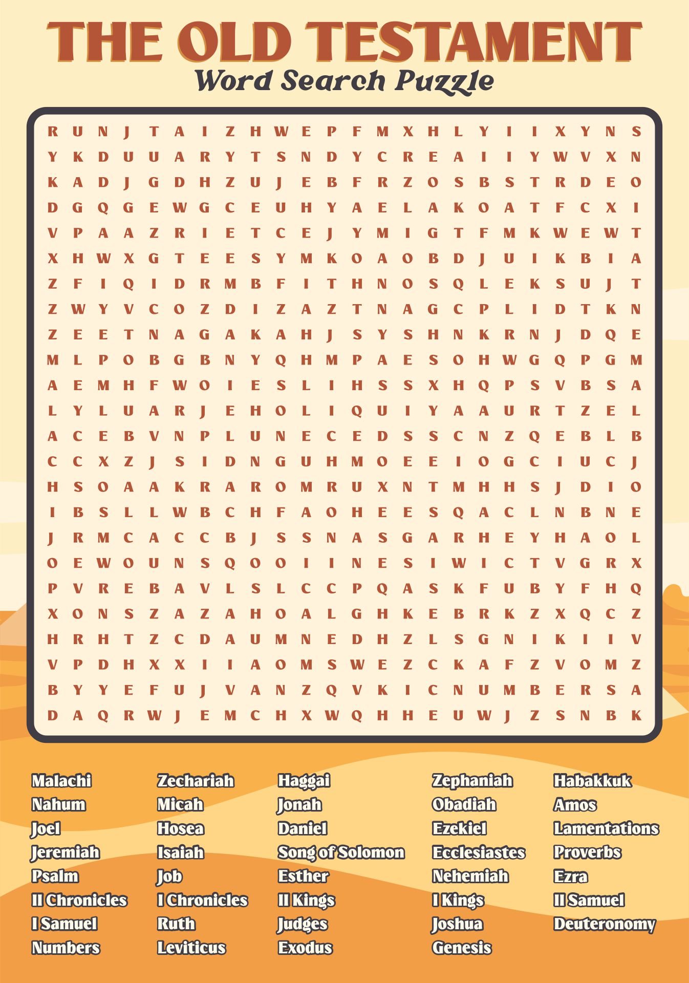 Adult Bible Word Puzzles 35