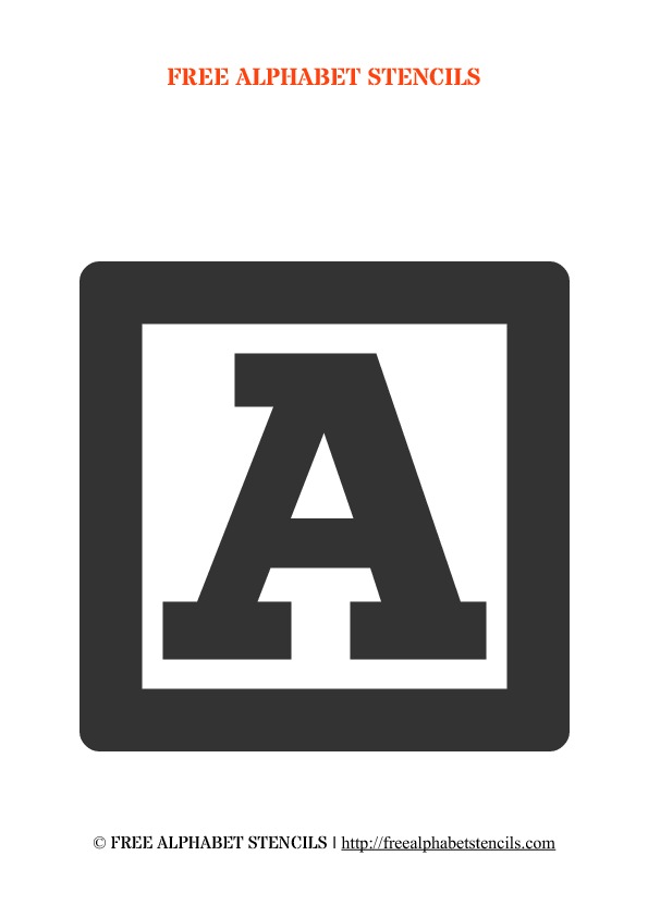 6 Best Images of Free Printable Alphabet Block Letter Printable Block