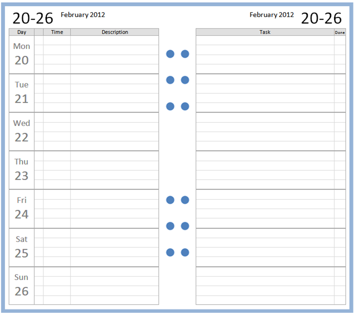 Diary Templates Free Printable