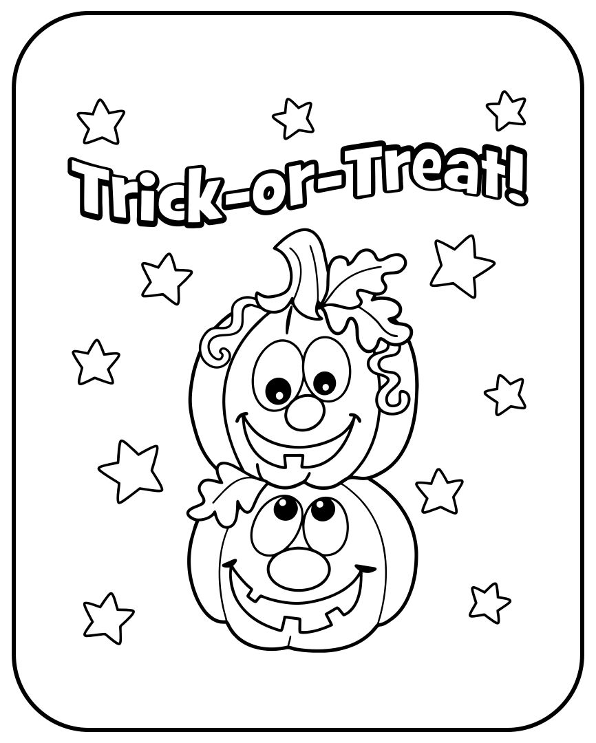 Free Printable Halloween Cards To Colour