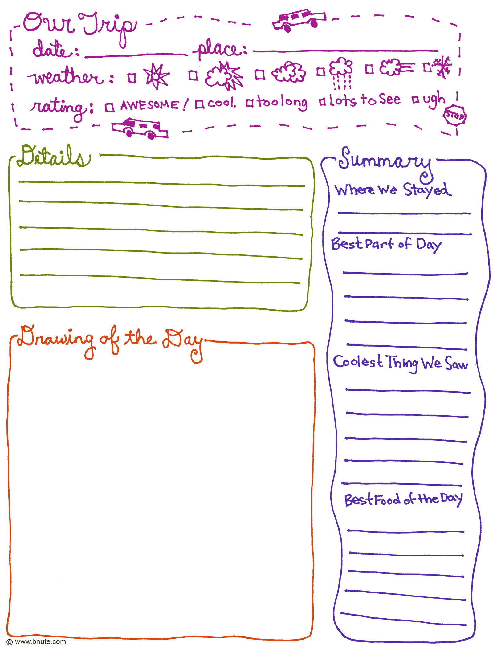 Printable Journal Templates