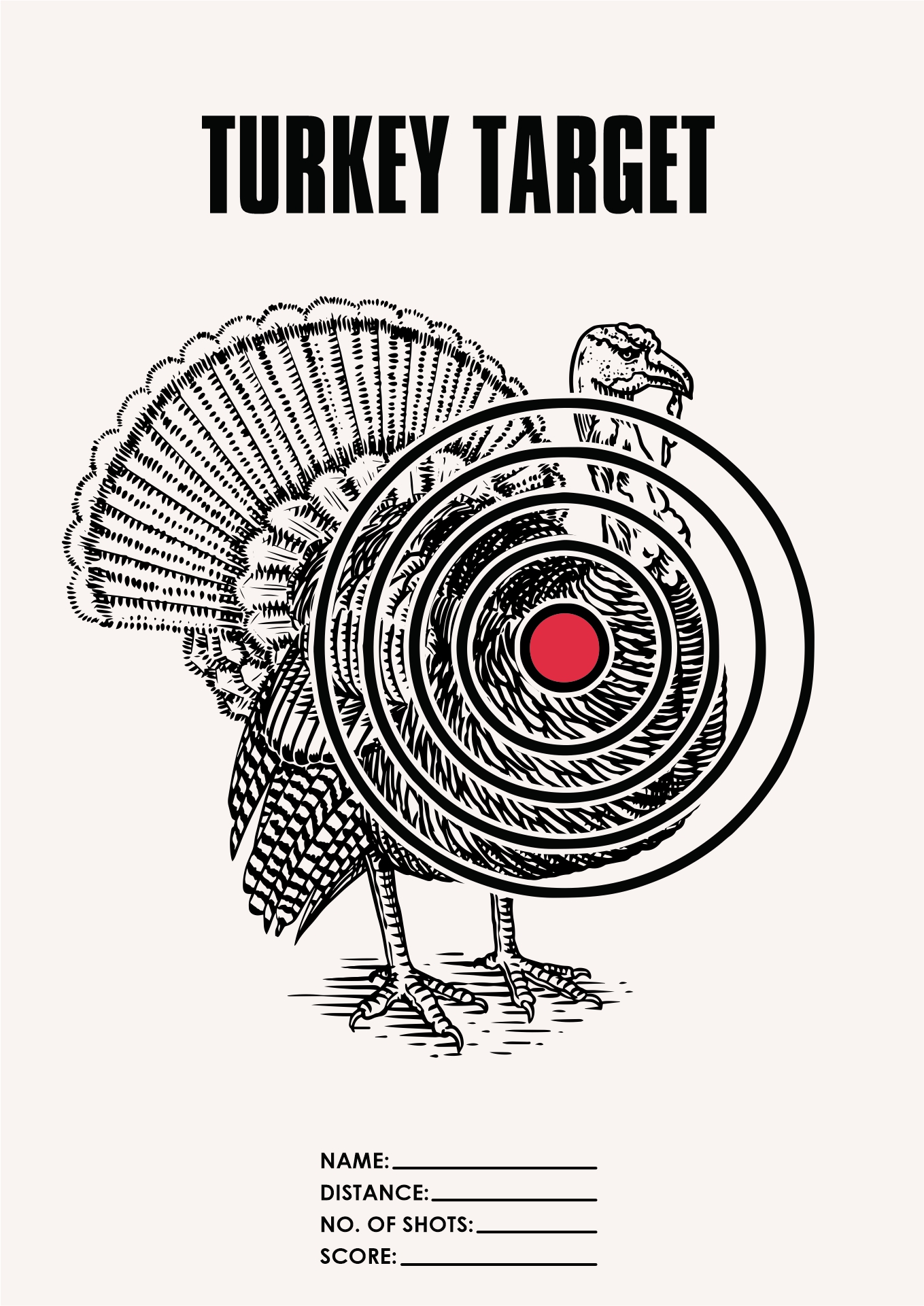 4 Best Images Of Printable Turkey Target Real Size Free Turkey Head 