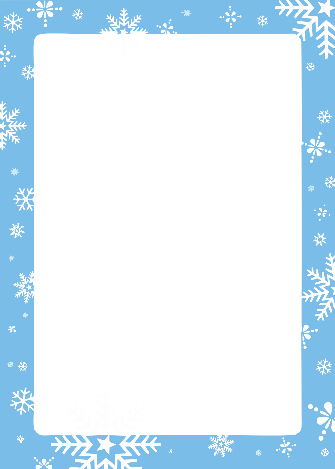 7 Best Images Of Free Winter Printable Borders Free Printable Winter Borders Winter Border 