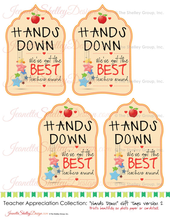 6 Best Images Of Hands Down Teacher Appreciation Printables Hands 