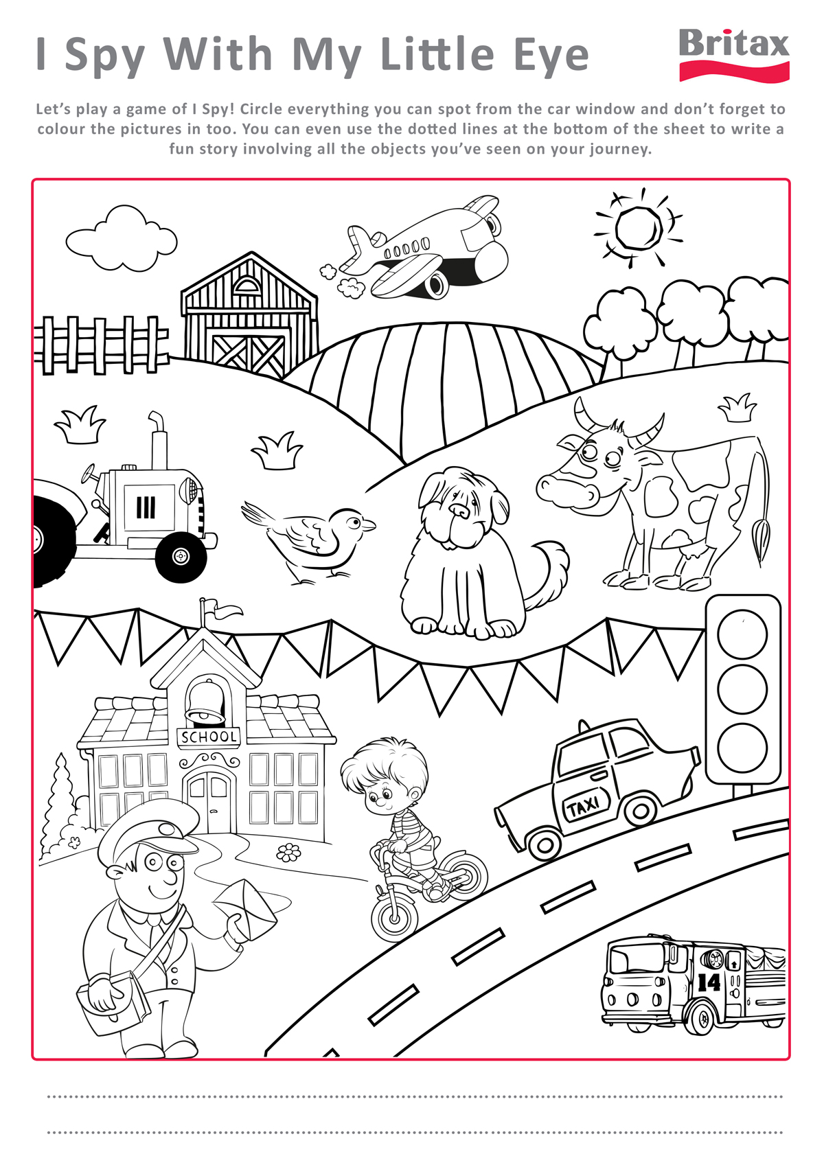 i spy coloring pages free - photo #9