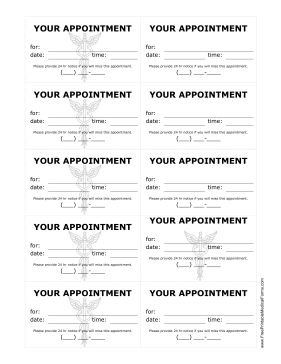 Appointment Reminder Card Template Free from www.printablee.com