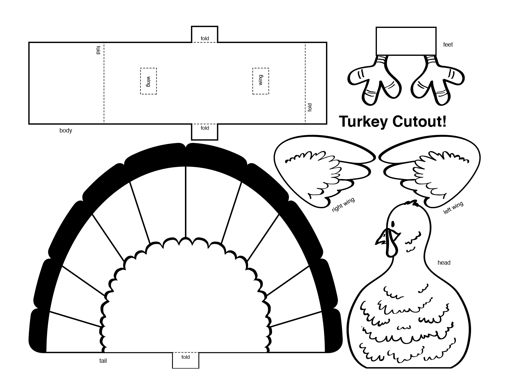 thanksgiving cutting coloring pages - photo #8