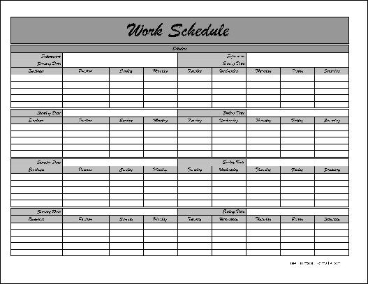 9 Best Images Of Free Printable Monthly Schedule Templates Free