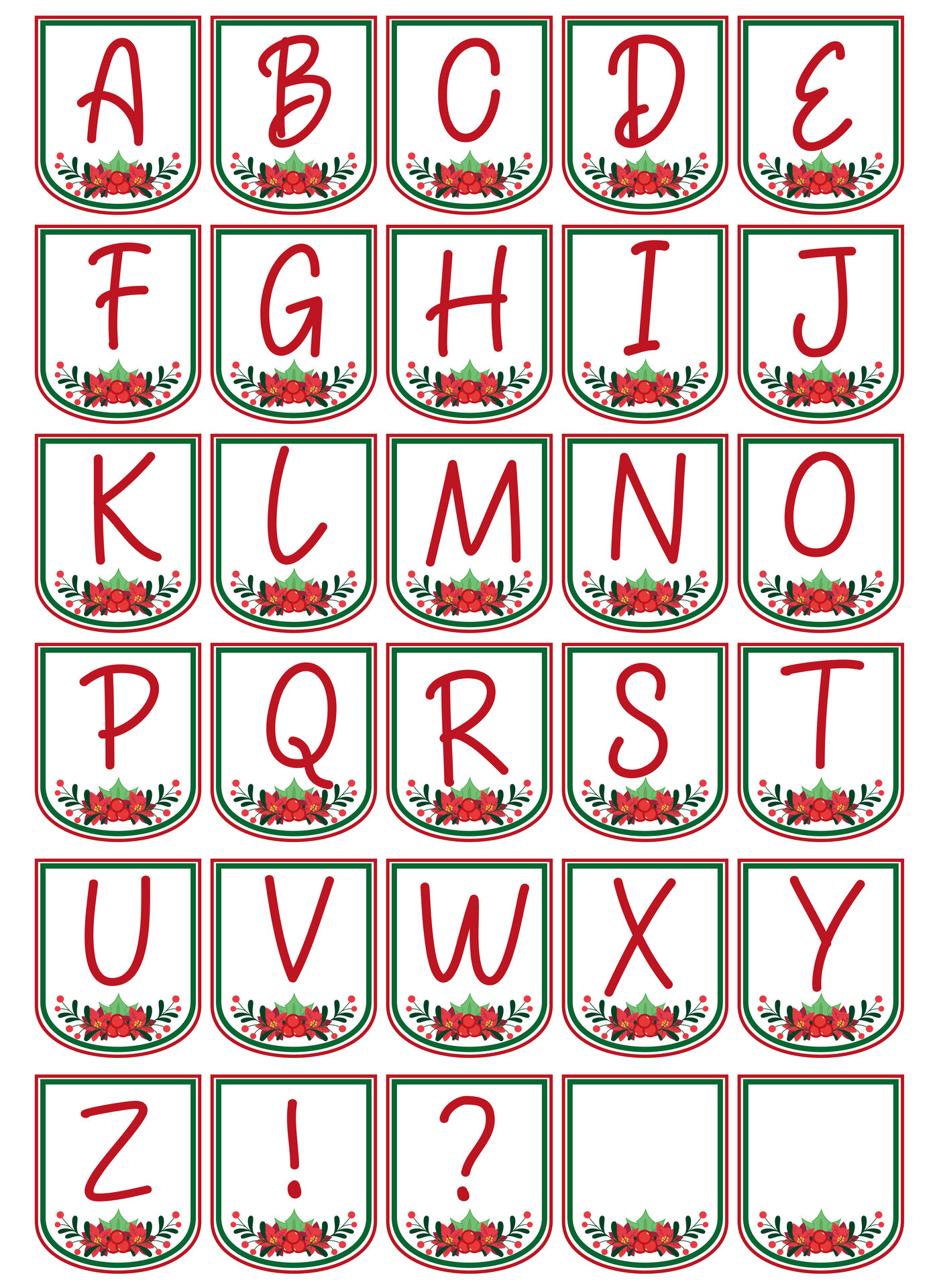 6 Best Images Of Printable Christmas Cut Out Letters Printable Bubble 
