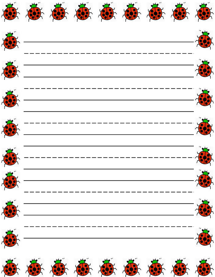 8 Best Images of Lined Paper Printable Star Border Free Printable