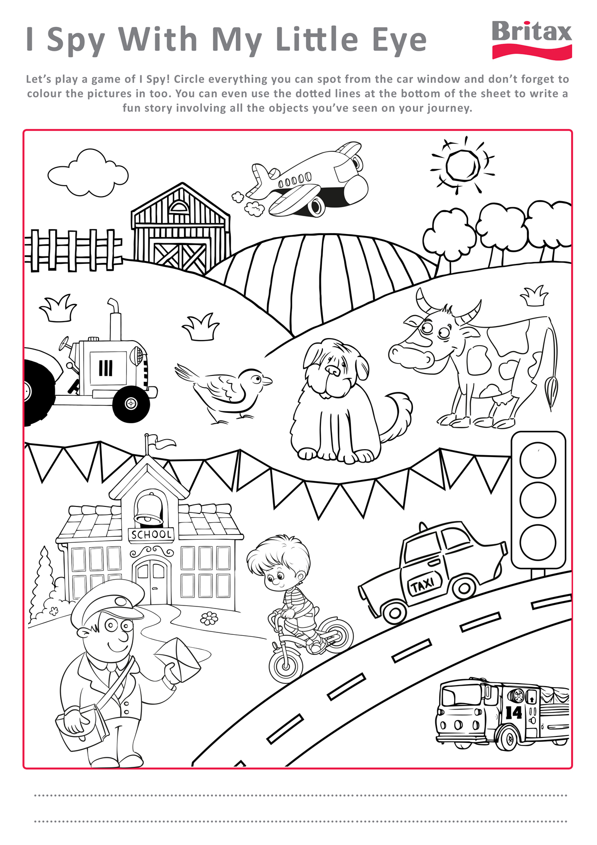 i spy christmas coloring pages - photo #26