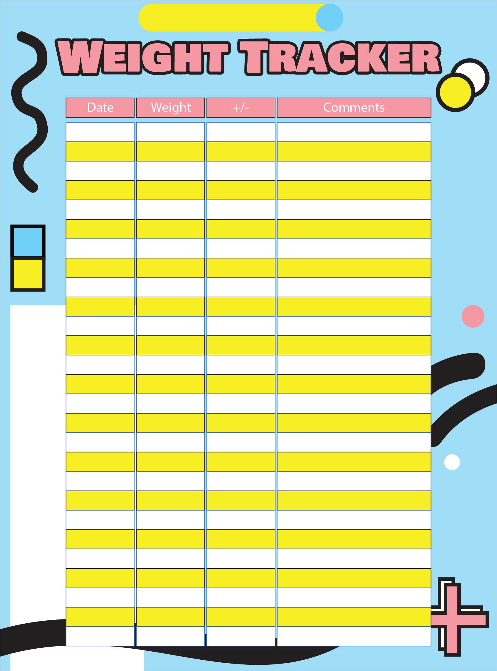 8 Best Images of Weight Loss Logs Charts Printable Printable Daily