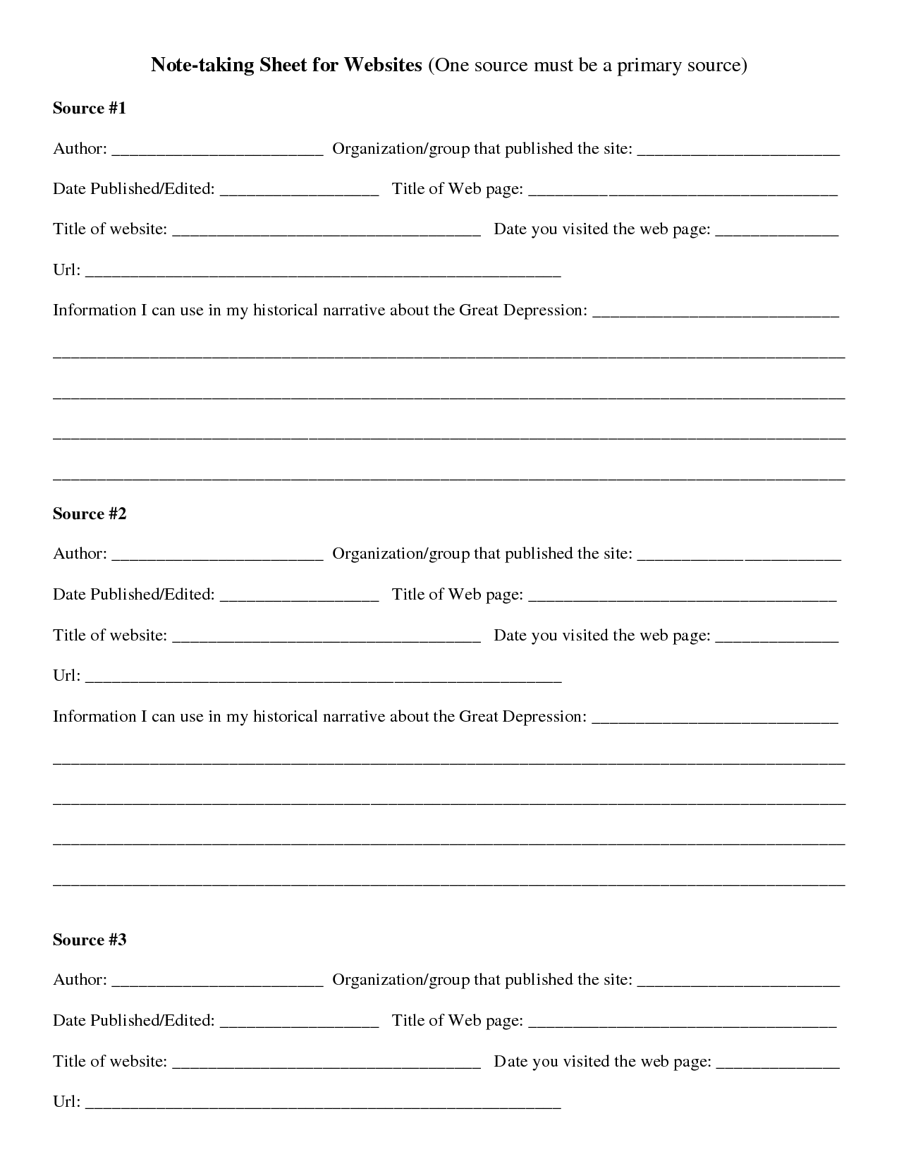Meeting Note Taking Template