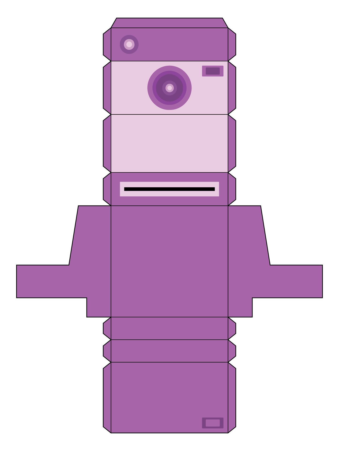 8 Best Images Of 3D Printable Camera Template Printable Paper Camera 