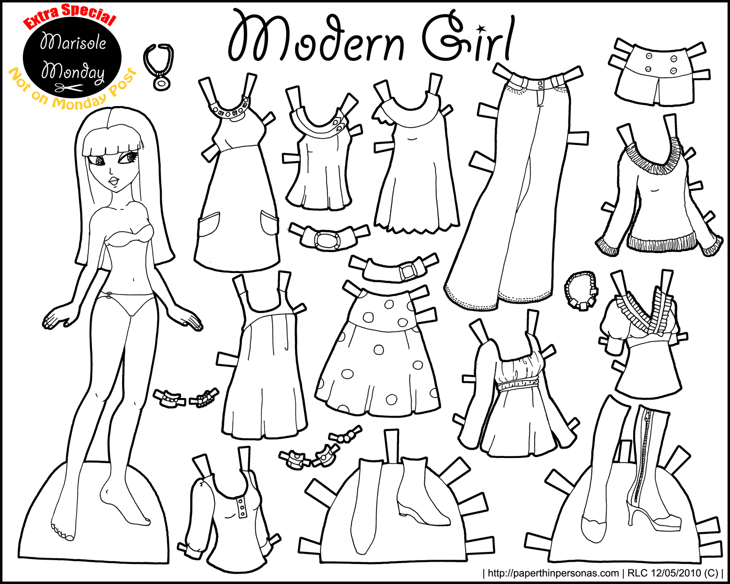 Free Printable Cut Out Paper Dolls