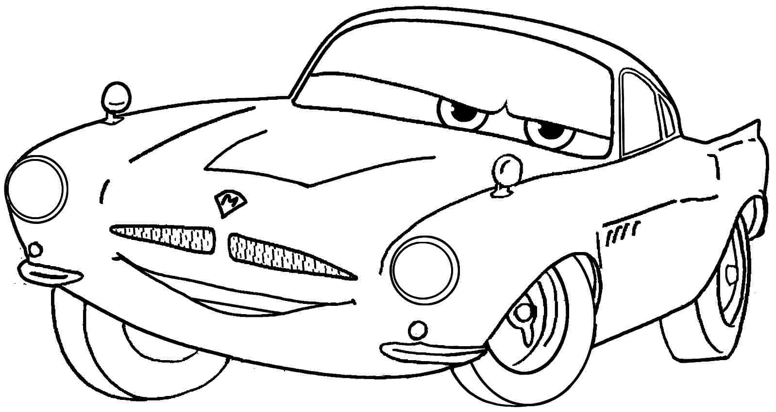 7 Best Images of Cars Movie Coloring Pages Printable 