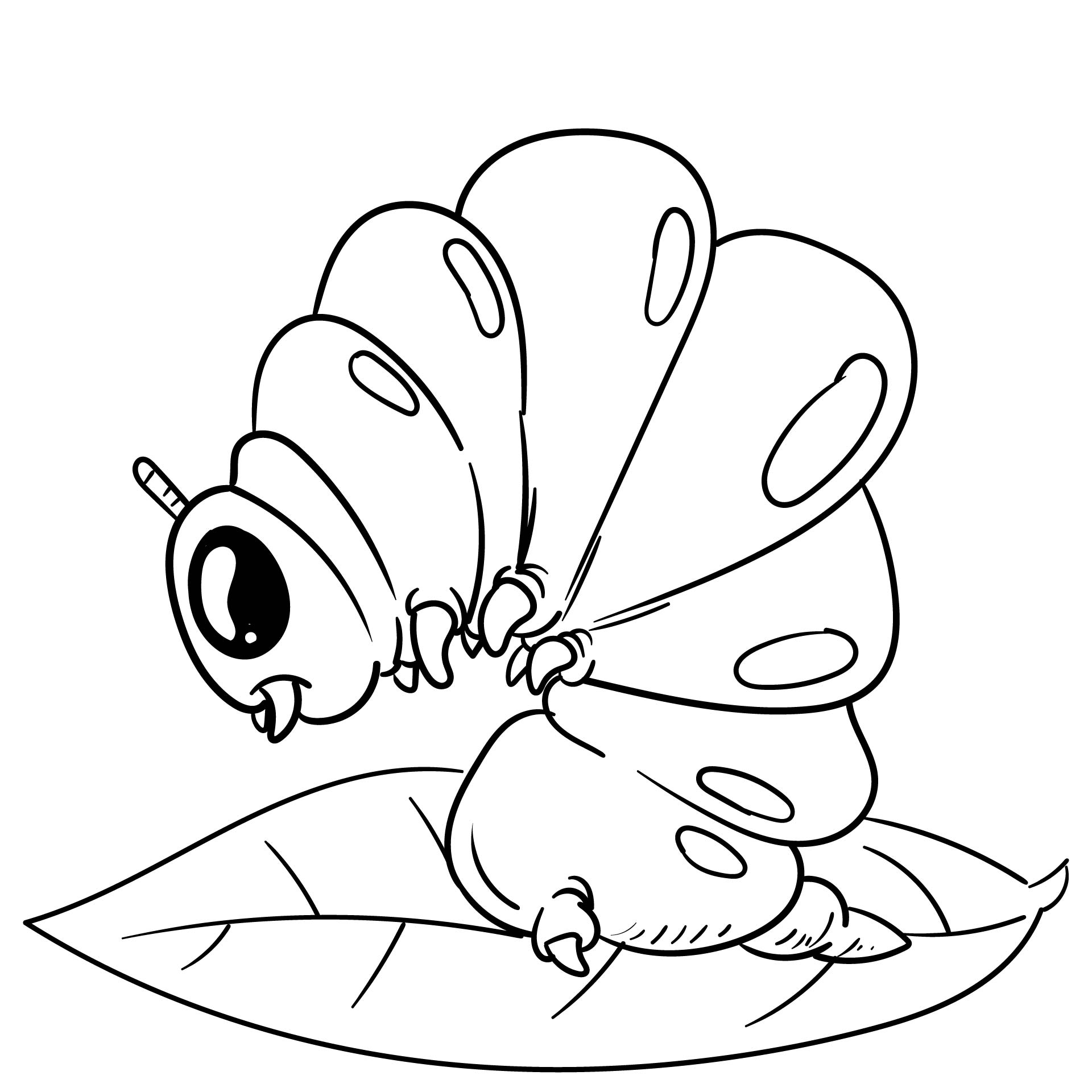8 Best Images of Preschool Caterpillar Printable Coloring Pages