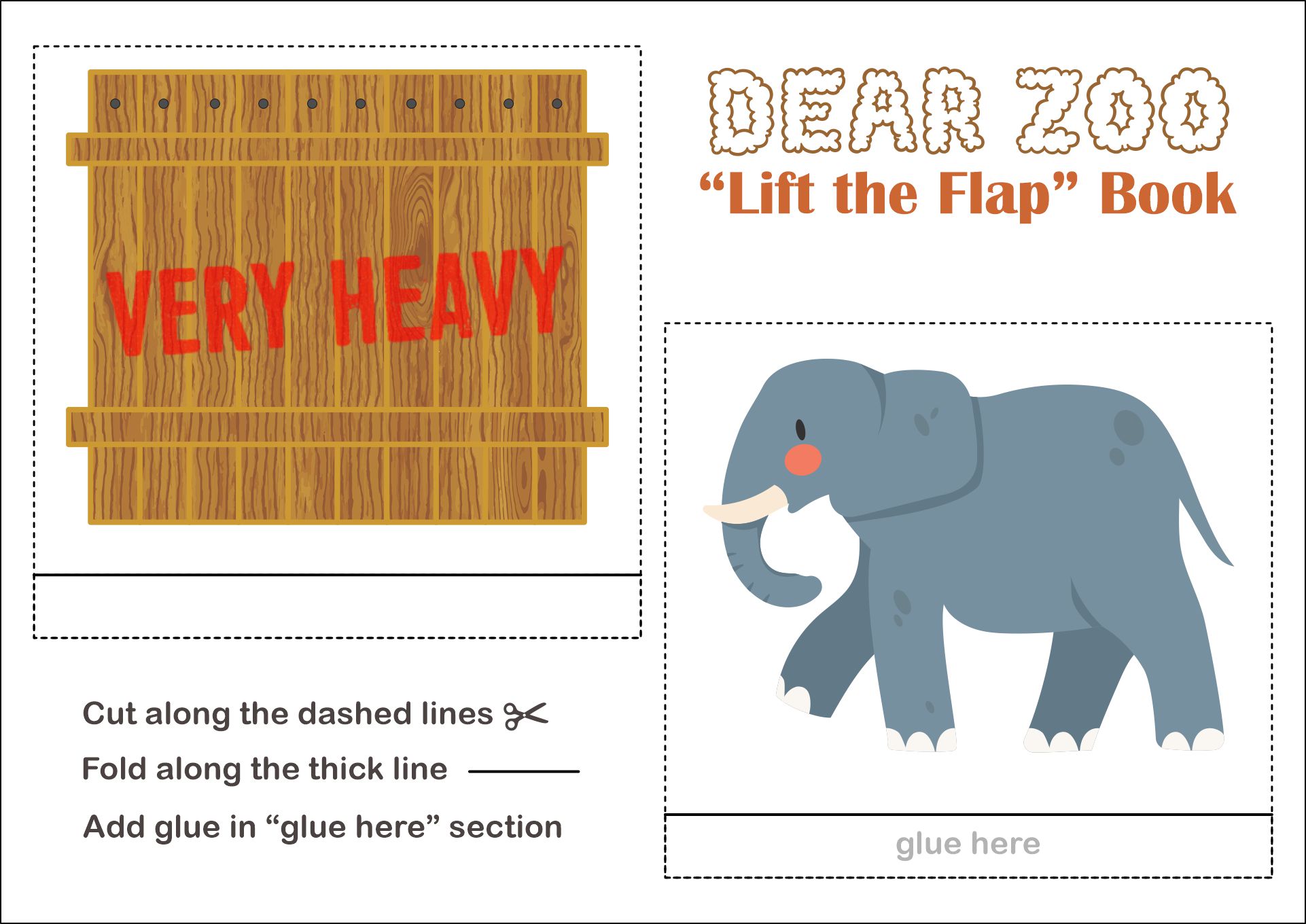 Dear Zoo Printables Free