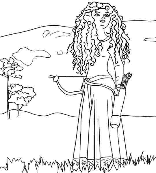 walt disney brave coloring pages - photo #28