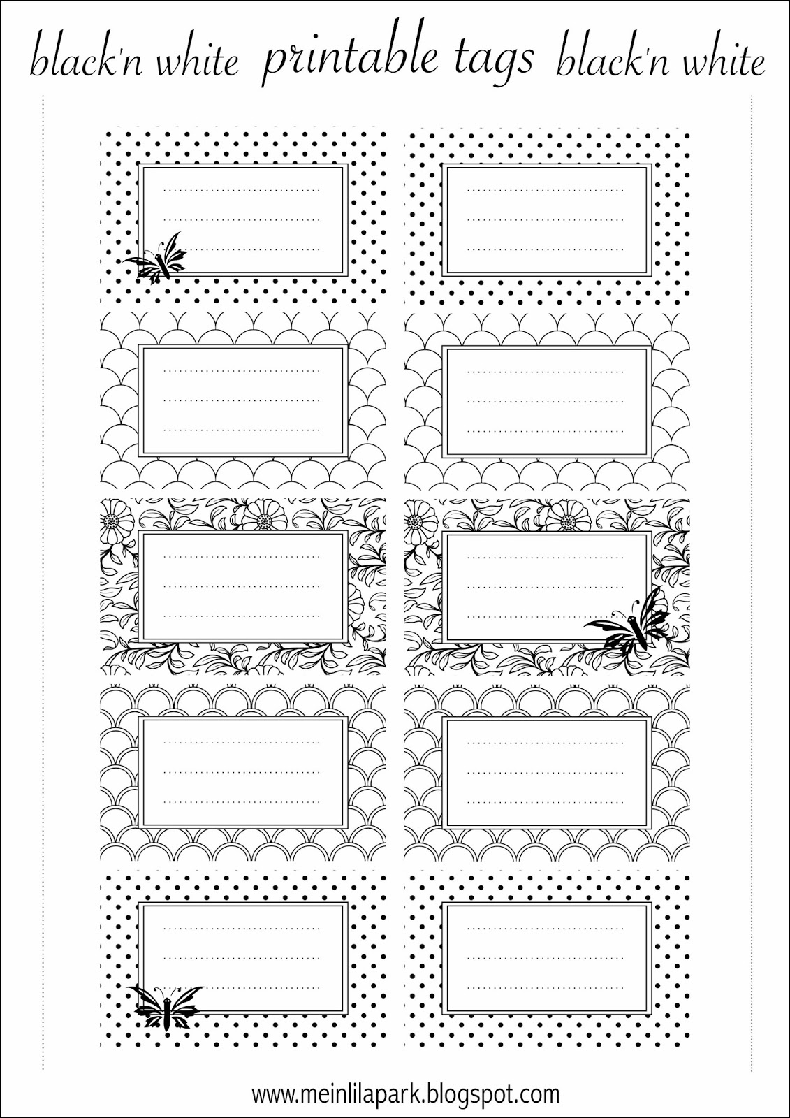 9 Best Images of Black Printable Tags Black and White Printable Gift Tags, Black and White