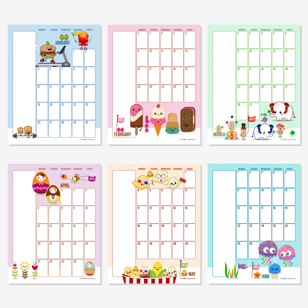 Hello Cuteness Calendars Kids Calendar Calendar Print vrogue.co