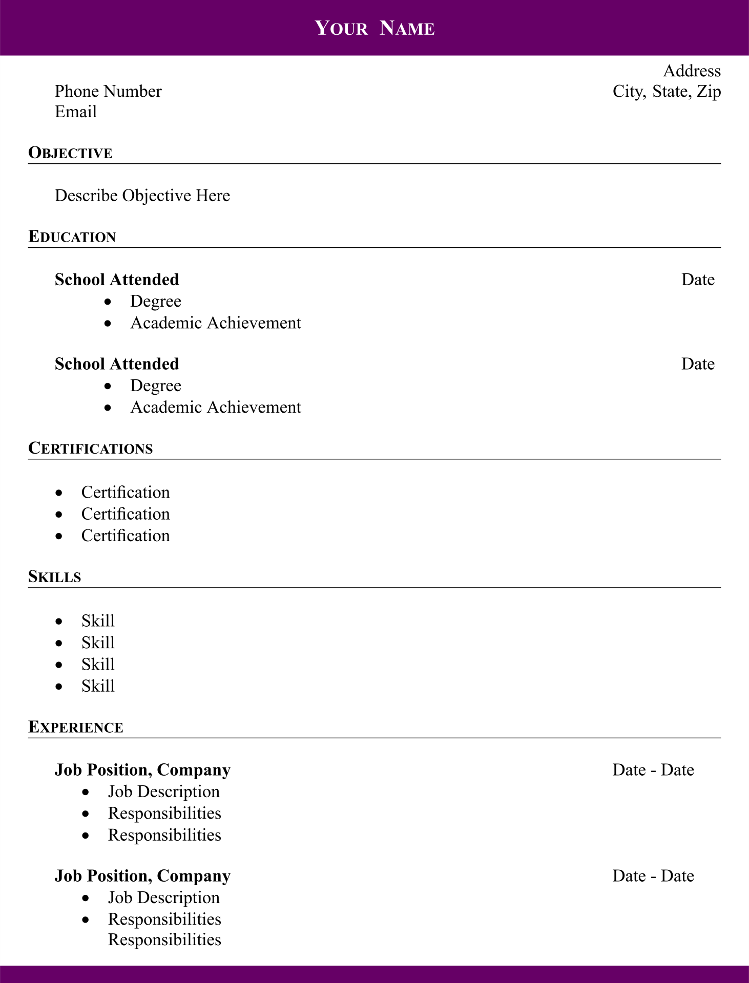 Blank Format Of Cv Download Free Blank Resume Forms PDF With Images Most Of Those Blank