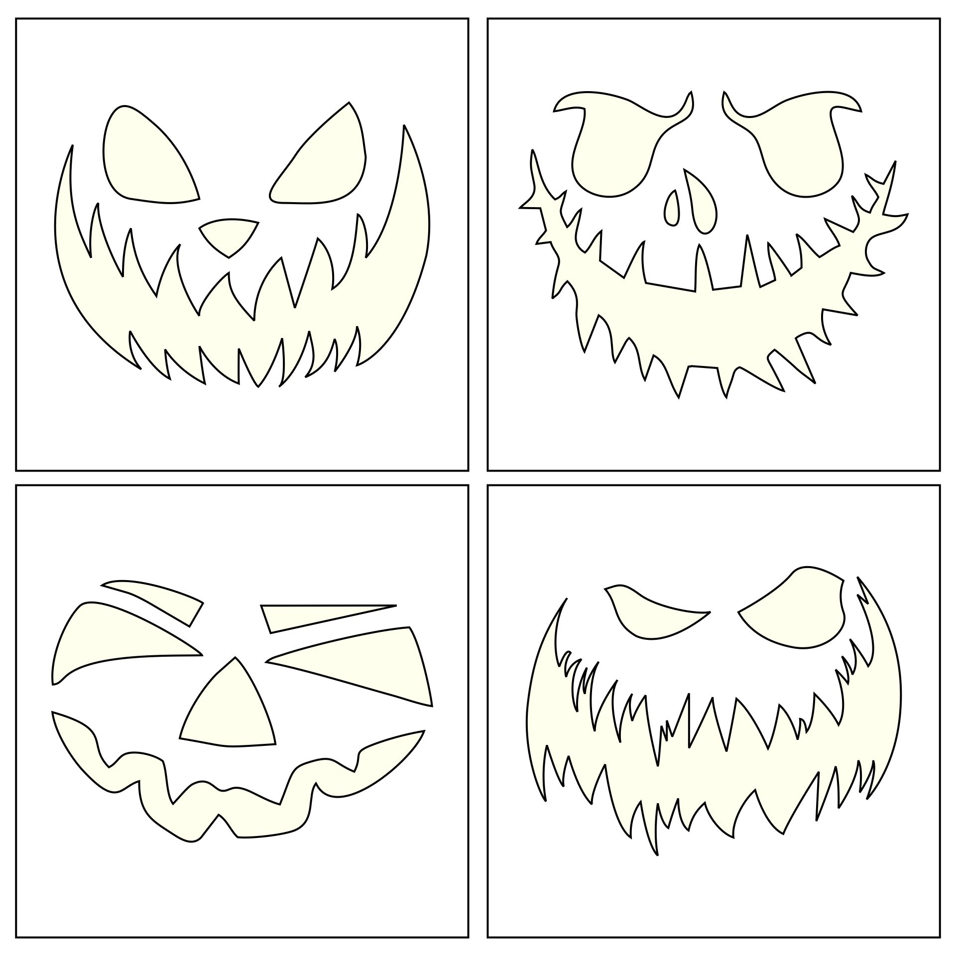 4 Best Images of Free Printable Halloween Stencils Cut Out Halloween