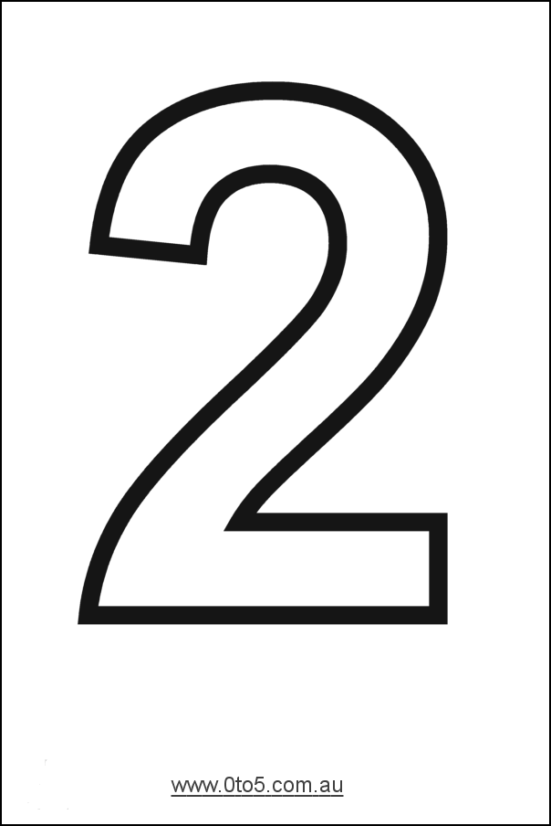 Number Printable Template