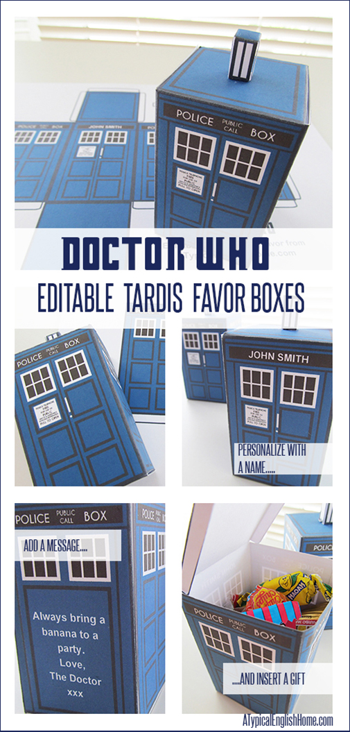 Tardis Birthday Card