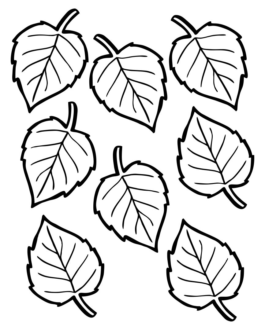 Fall Leaves Template Free Printable Templates