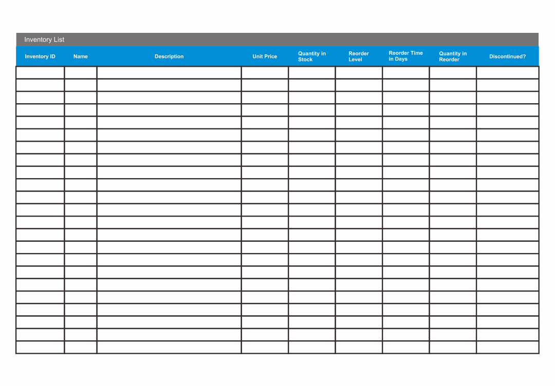 9 Best Images of Free Printable Spreadsheets For Business Printable