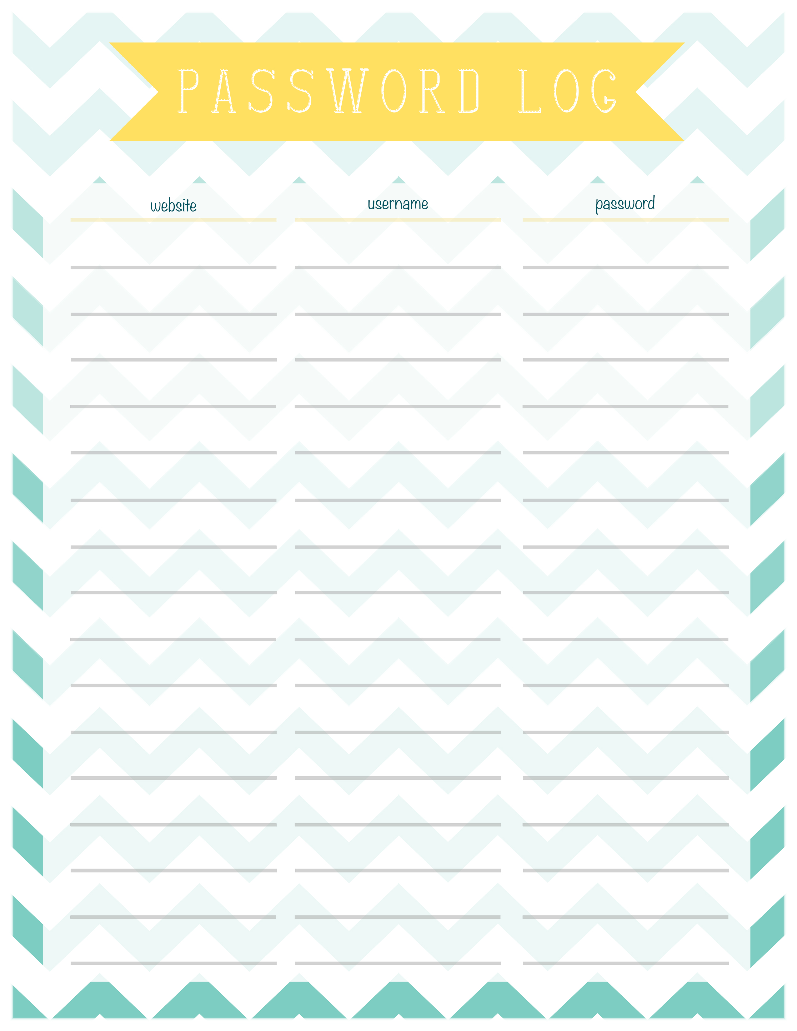 5 Best Images Of Password Keeper Printable Printable Password Keeper