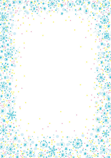 Free Printable Snowflake Border Paper