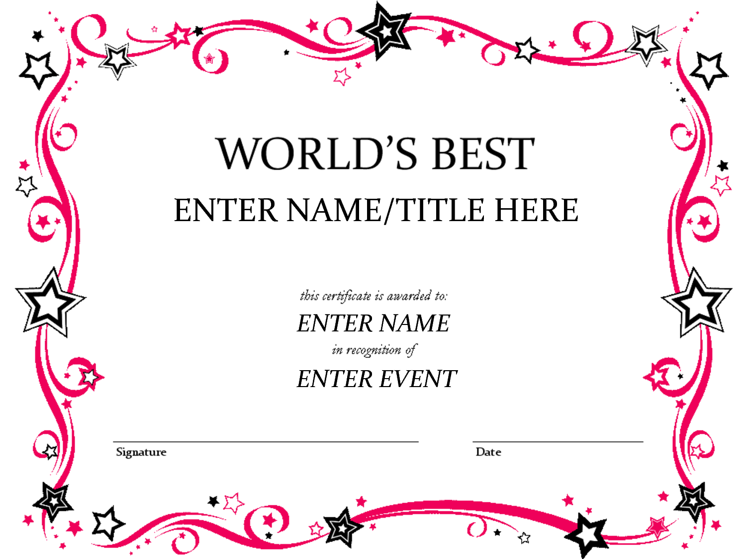 5 Best Images of Best Boss Certificate Printable Best Boss Award