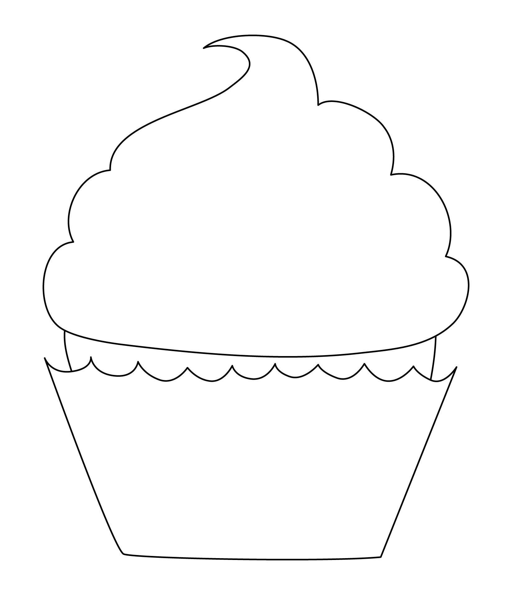 6 Best Images of Cupcake Printable Template For Preschool Birthday