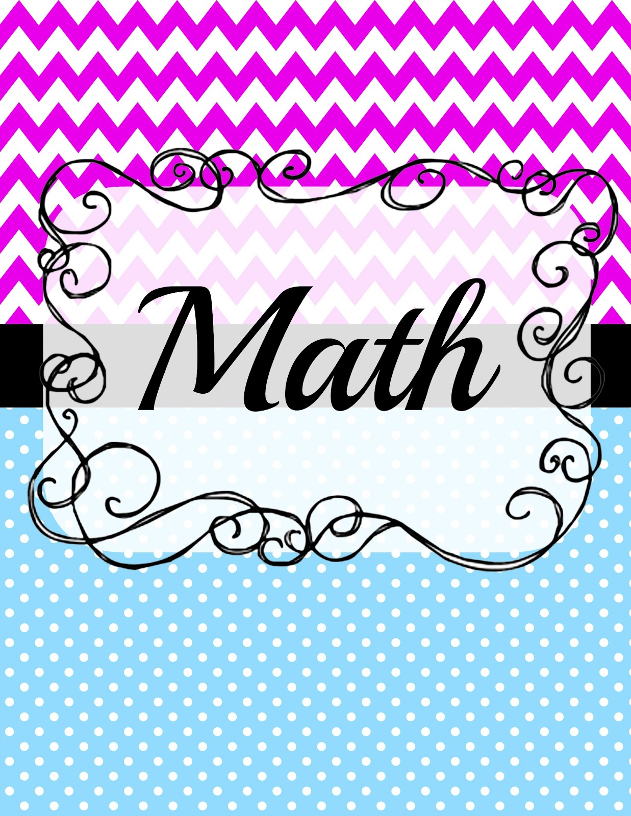 5 Best Images of Free Printable Math Notebook Cover Cute Math Binder
