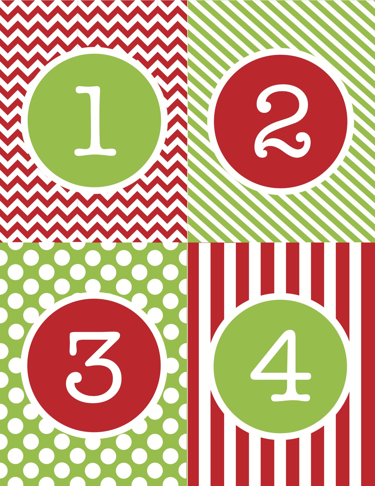 Printable Christmas Numbers Printable Word Searches