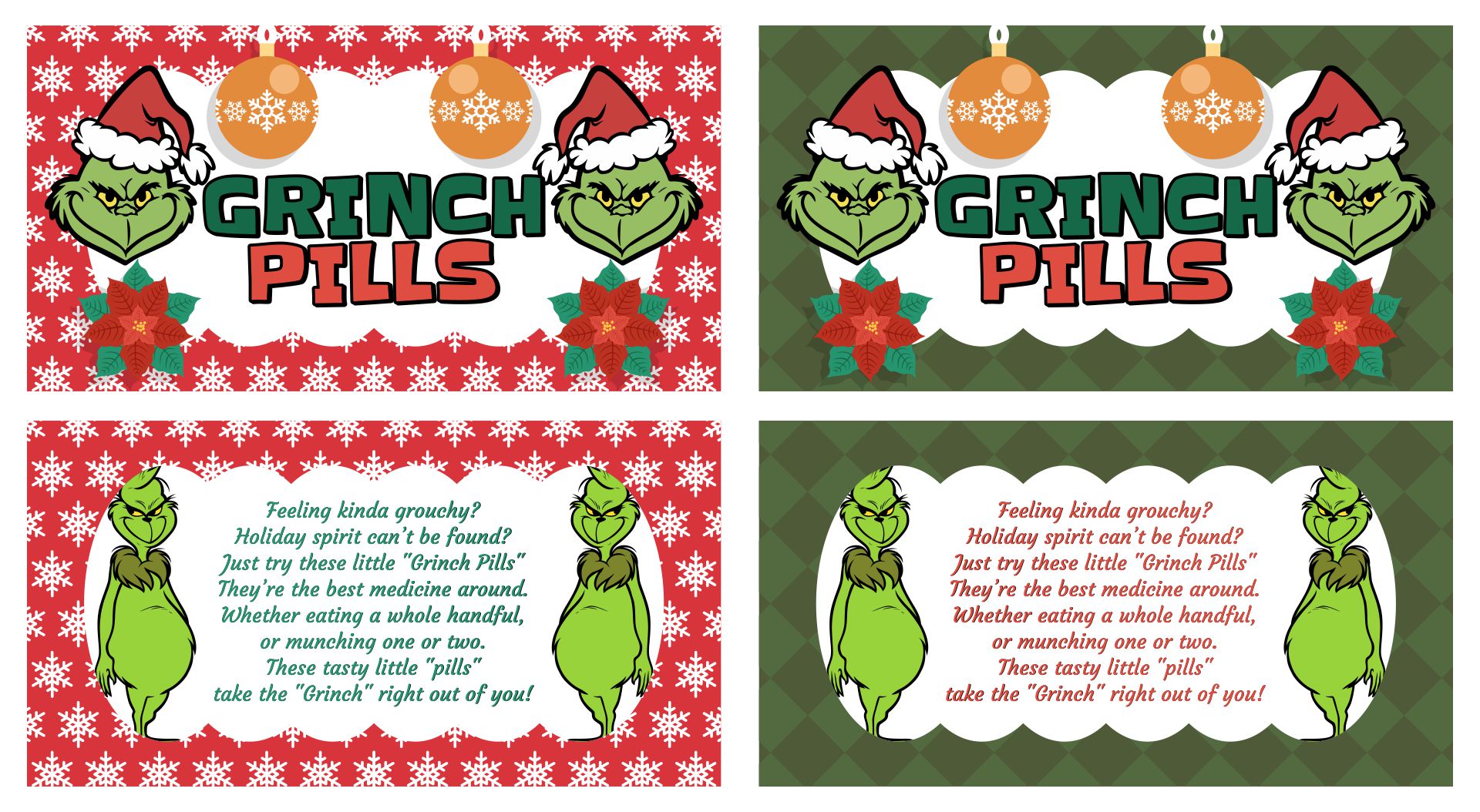 5 Best Images of Grinch Pills Printable Pattern Grinch Pills