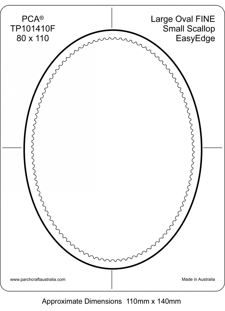 Template Oval Shape