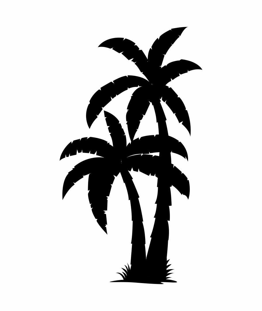 Printable Palm Tree Stencil