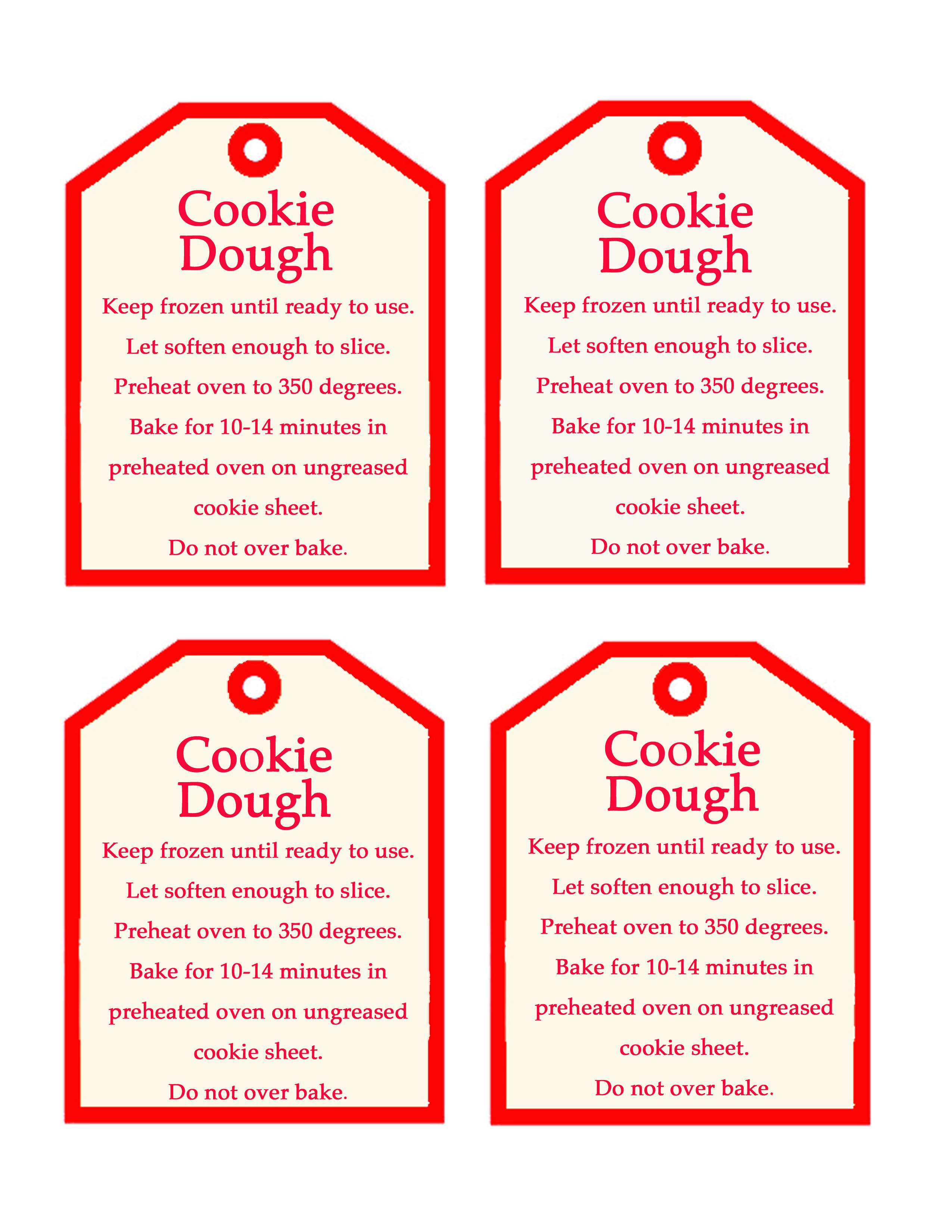 6 Best Images Of Printable Cookie Tags For Gifts Printable Cookie 
