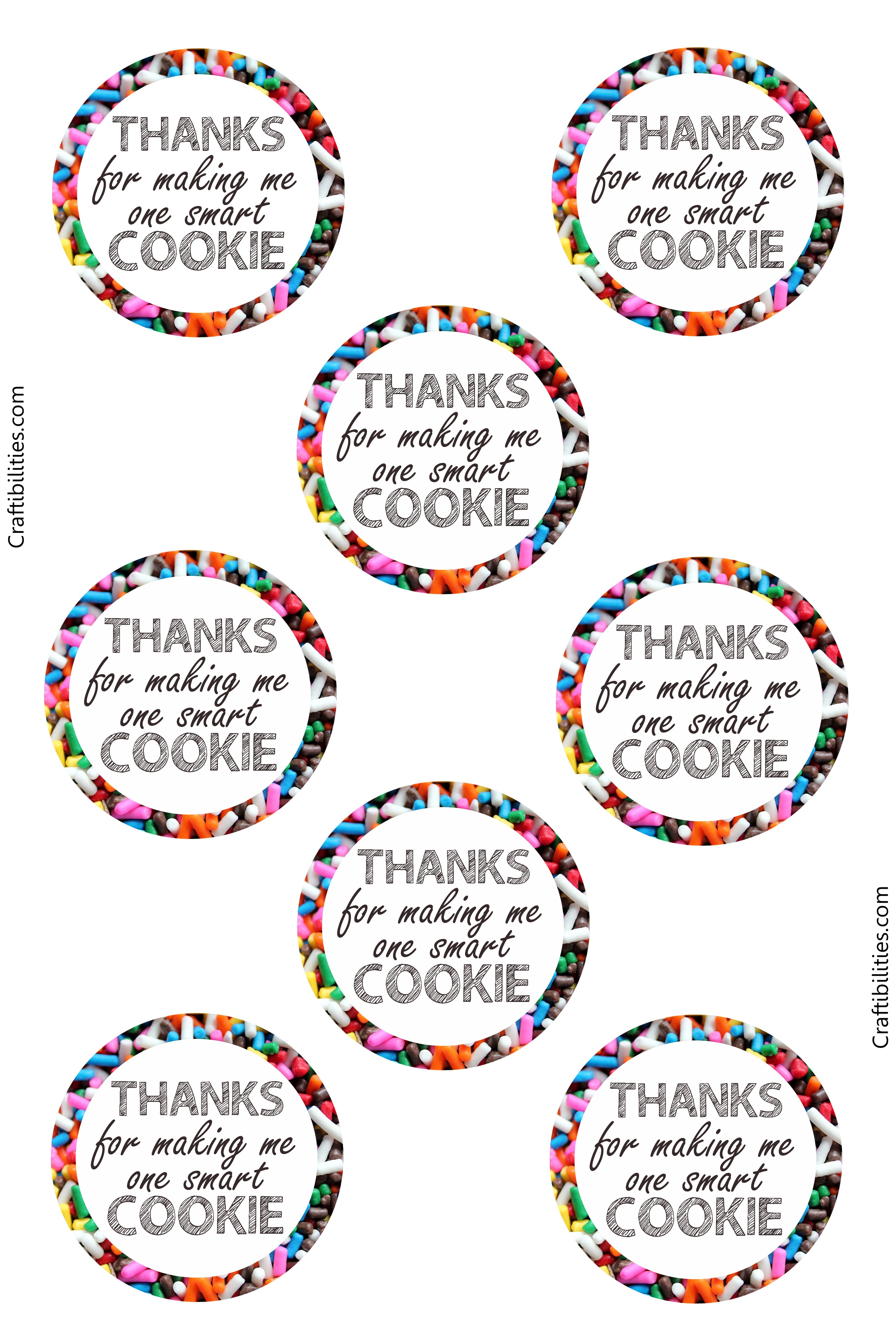 6 Best Images of Printable Cookie Tags For Gifts Printable Cookie