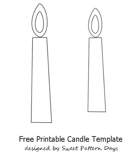 Free Printable Candle Template Pdf