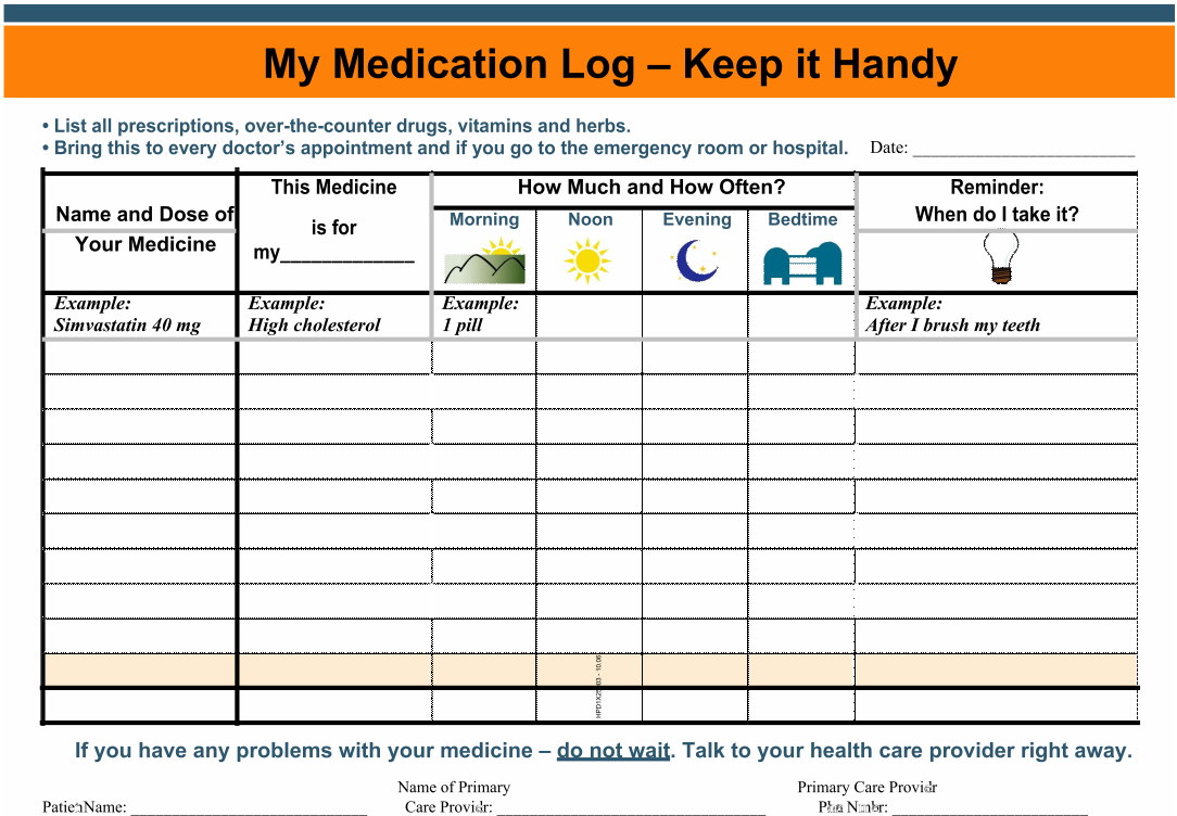 5 Best Images of Free Printable Medication Schedule Printable Daily