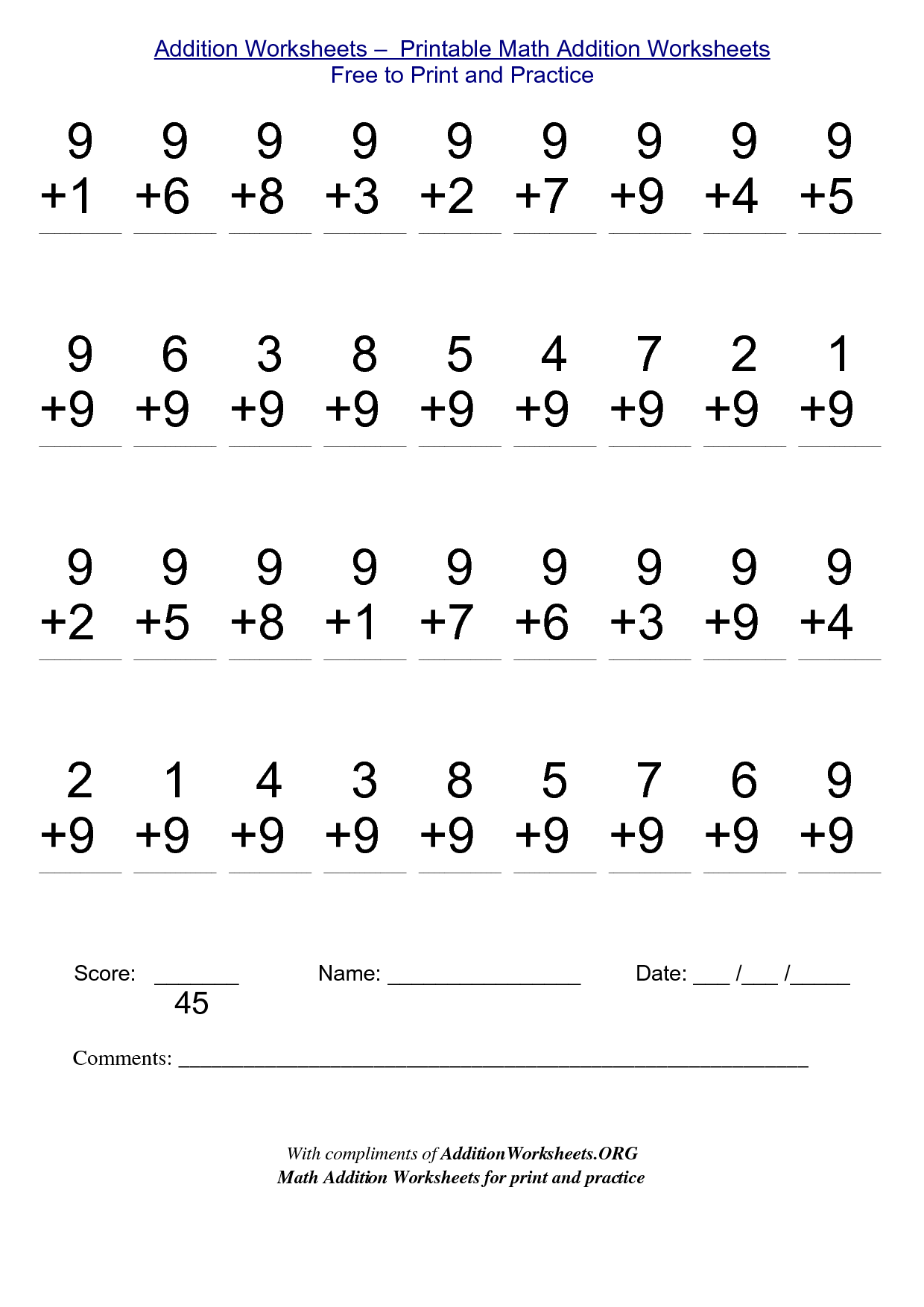 Free Printable 2nd Grade Math Worksheets Multiplication