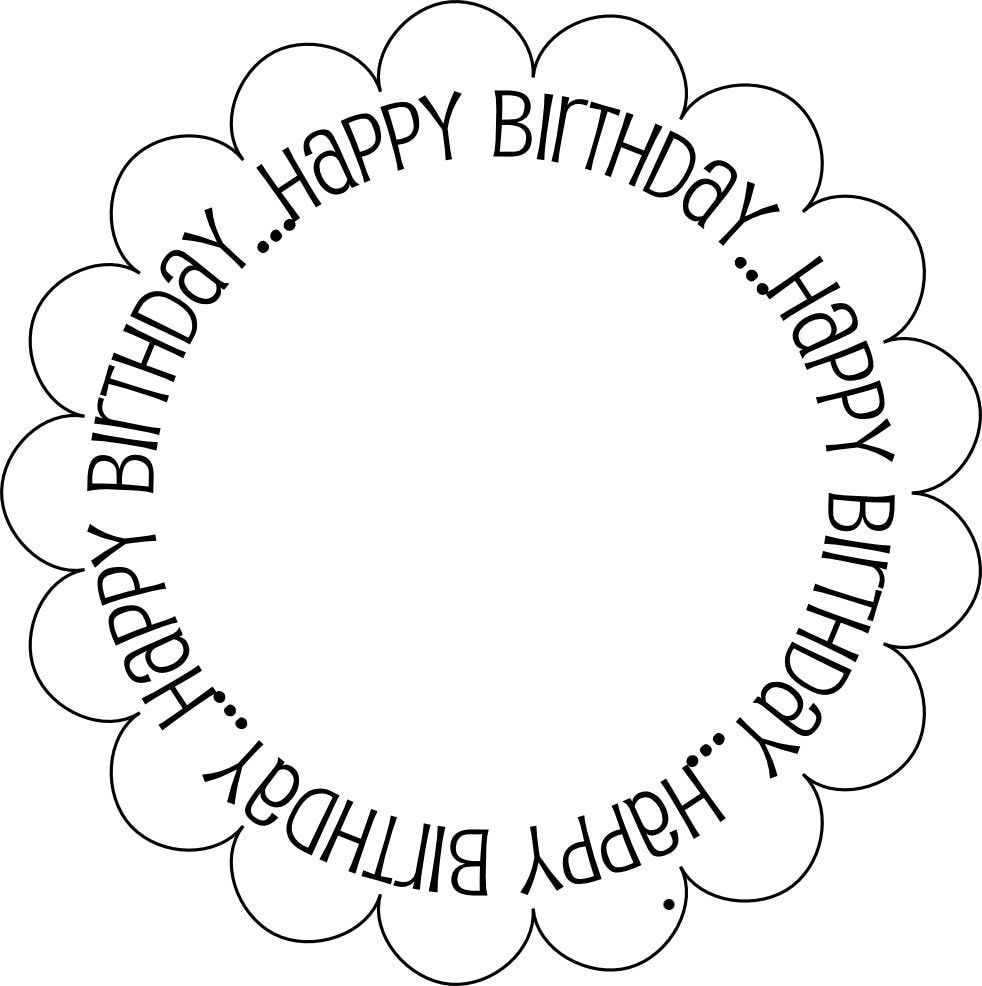 Birthday Card Printable Free Black And White