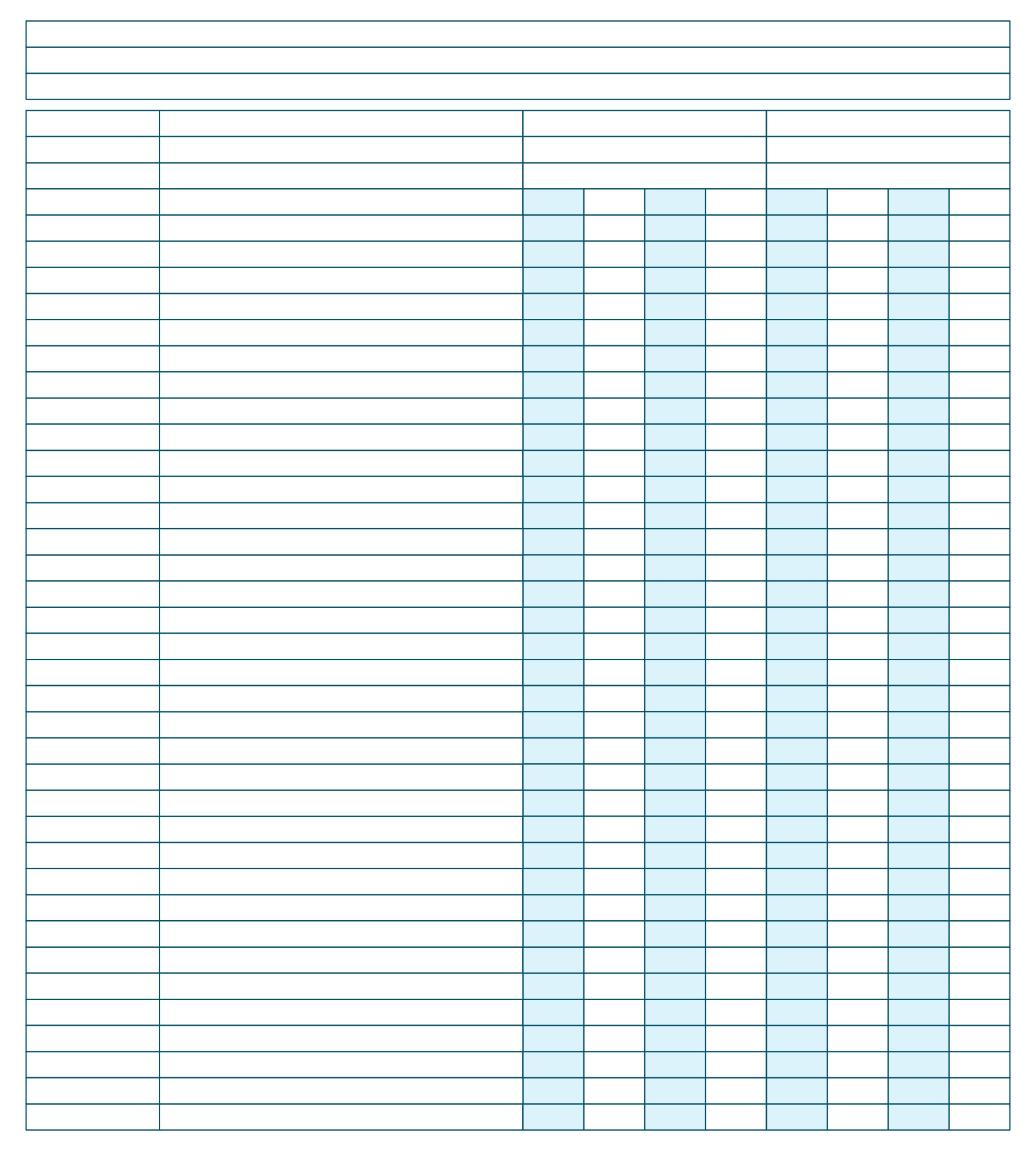 4 Column Ledger Printable Printable Templates