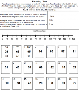 3 Best Images of Rounding Number Line Printable - 100 Number Line