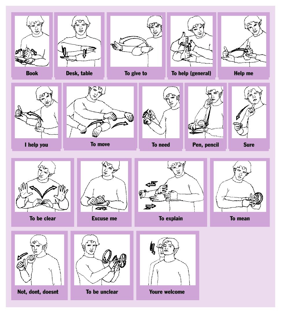 Free Printable Sign Language Words For Toddlers