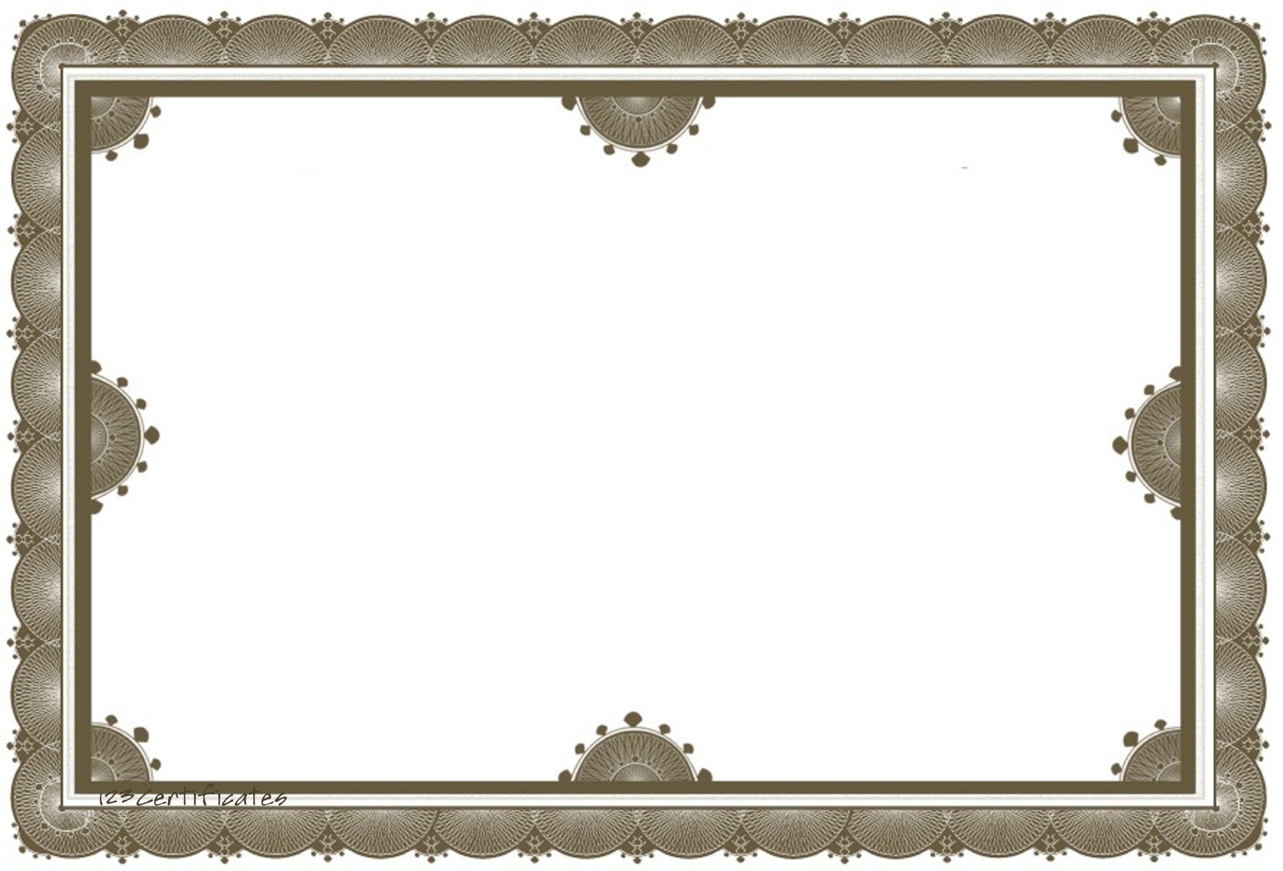 Award Certificate Border Template